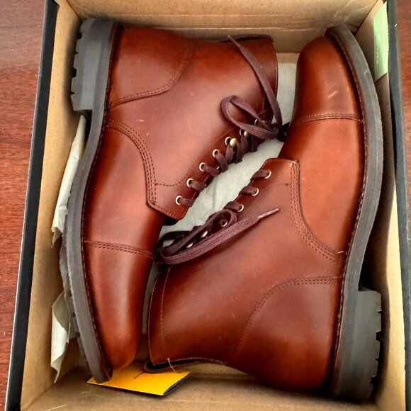 J Crew Kenton Leather Cap Toe Boot Size 9 Originally $298 - Picture 8 of 8